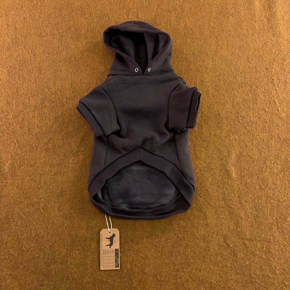 Milltown Brand Dog Medium Gray Fleece Lined Kangaroo Pocket Hoodie NWT